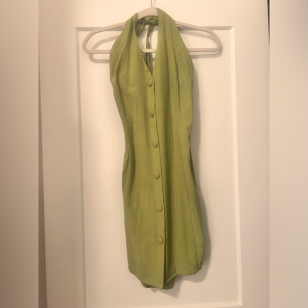 Linen Halter Dress